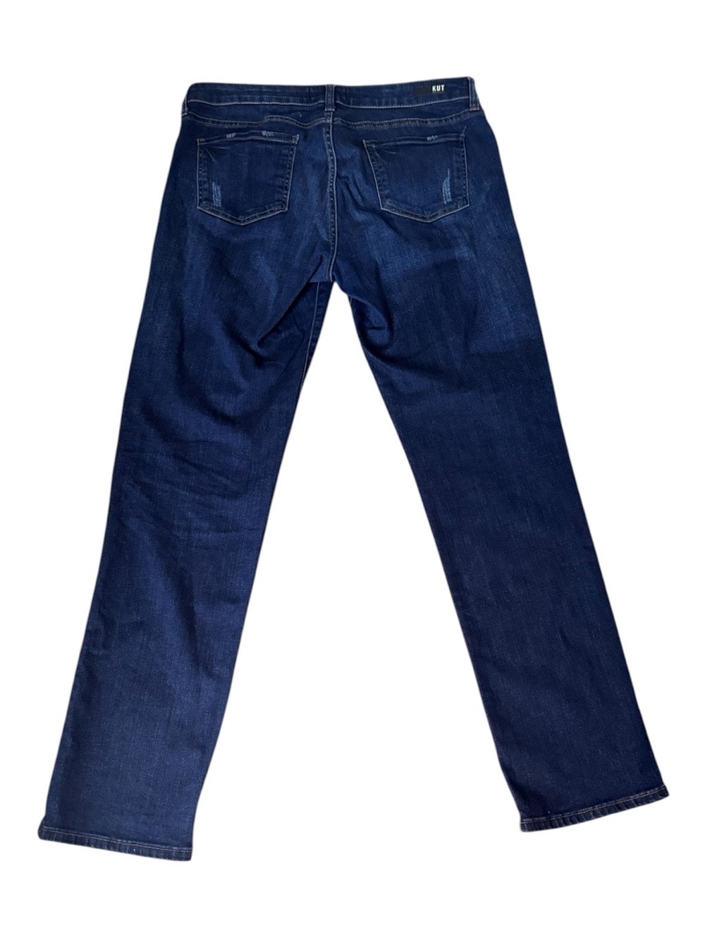 Kut from the Kloth Catherine Boyfriend Straight Leg Jeans in Dark Blue Wash - Picture 3 of 7